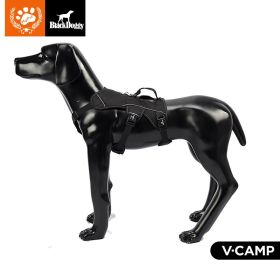 Professional Dog Harness Adjustable Pet Body Harness Vest Visible at Night Outdoor Training Harnesses Premium Quality Chest Straps No-Pull Effect (size: L)