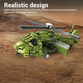 Helicopter Building Blocks Set 791 Pcs Airplane Building Bricks Construction Set For Kids (Option: Default)