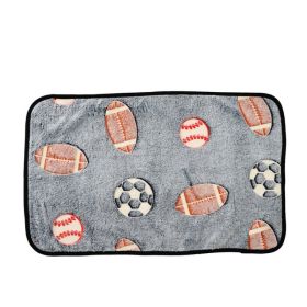 For Common Dogs Blanket Non-slip Seat Cushion (Option: Football-80x100cm)